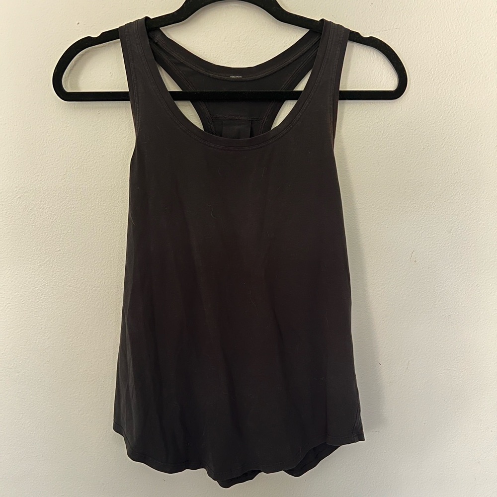 Black Lululemon Love Tank Top Pleated